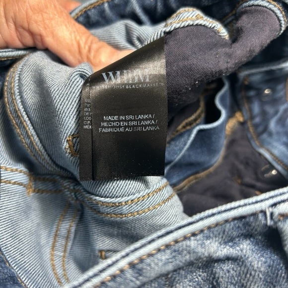 White House Black Market WHBM High-Rise Sculpt Straight Crop Jeans OS - Picture 16 of 16